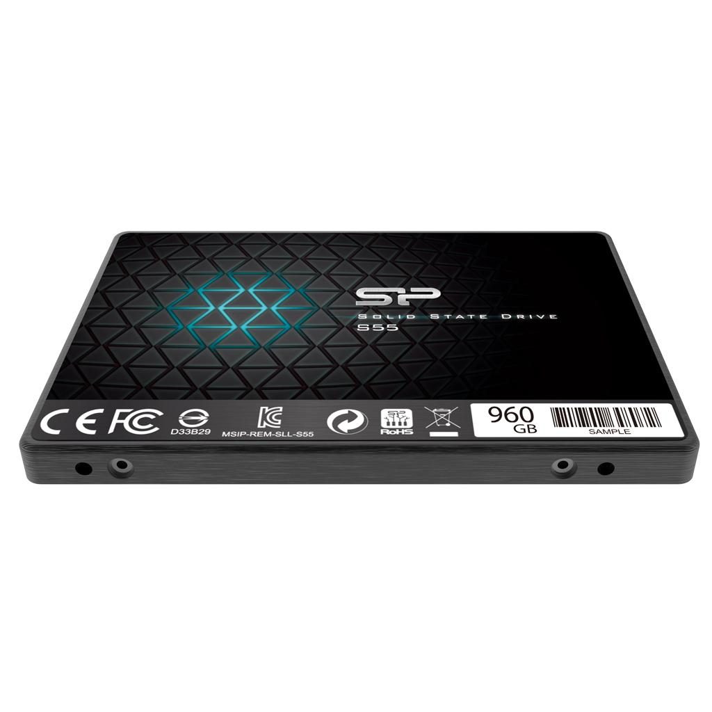SSD SILICON POWER S55, 2.5", 960 GB, SATA3 – Снимка 2